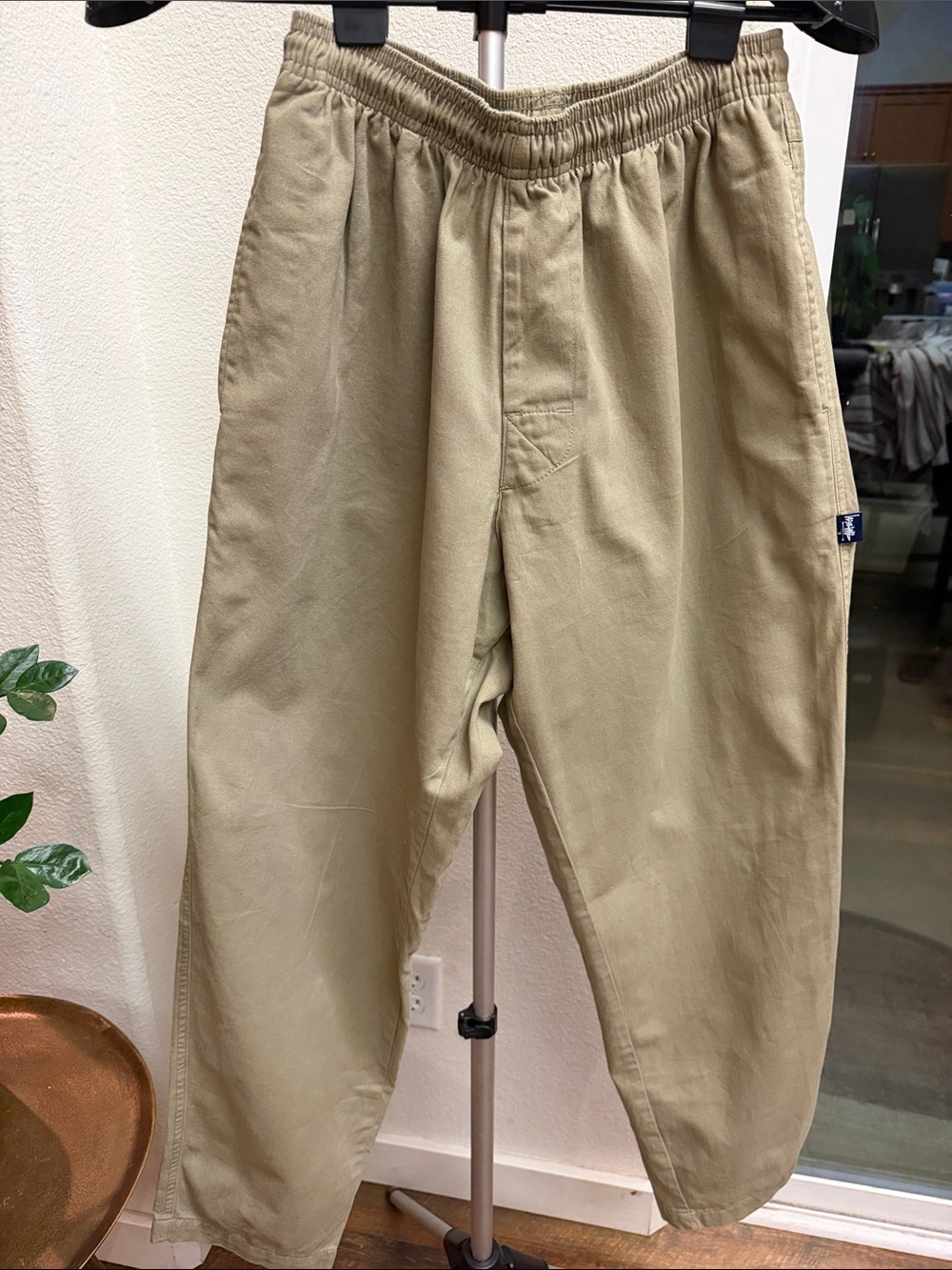 Stüssy Brushed Cotton Beach Pants Khaki S Gorpcore Skate Y2K